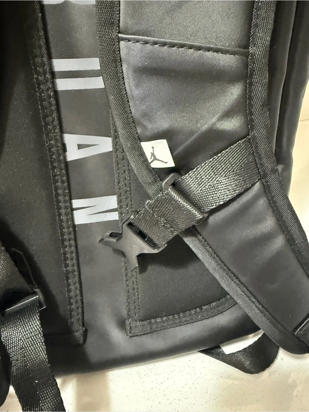 Jordan Black Men's Athletic Backpack with Subtle Jumpman